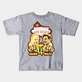 Brown VS Wolff Boxing Las Vegas Kids T-Shirt